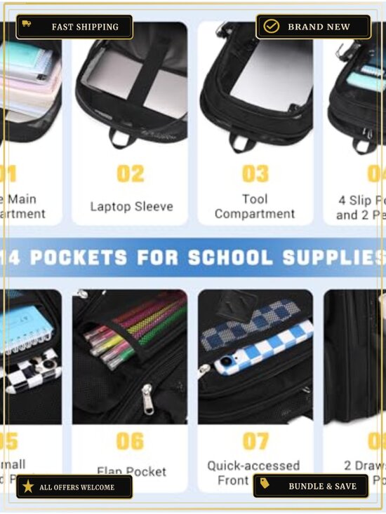 Heavy Duty See Through Mesh Backpack for School, Beach, Sports, Travel main image 4